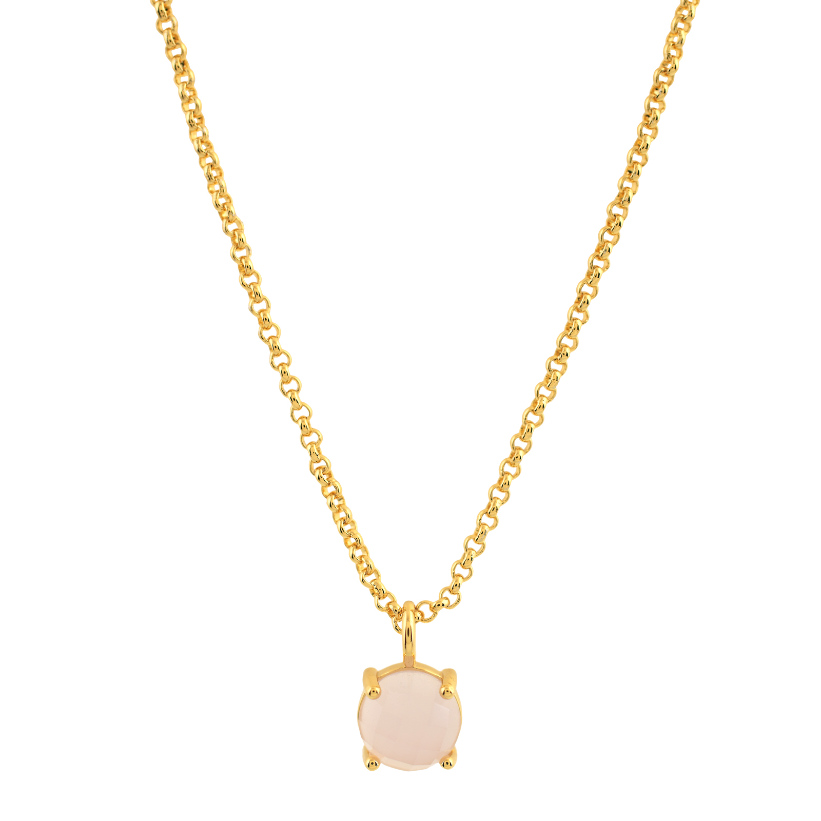 COLLAR CON COLGANTE REDONDO DE CRISTAL