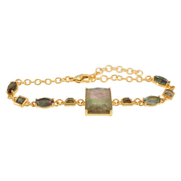 FANTASY BRACELET WITH FACETED CRYSTALS