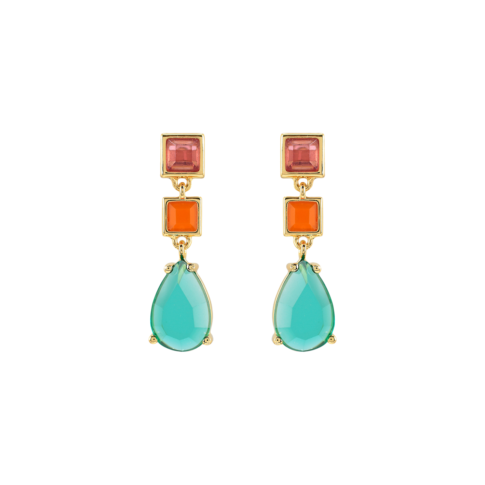 FANTASY FACETED CRYSTAL EARRING