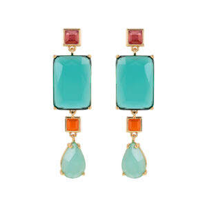 FANTASY FACETED CRYSTAL EARRING