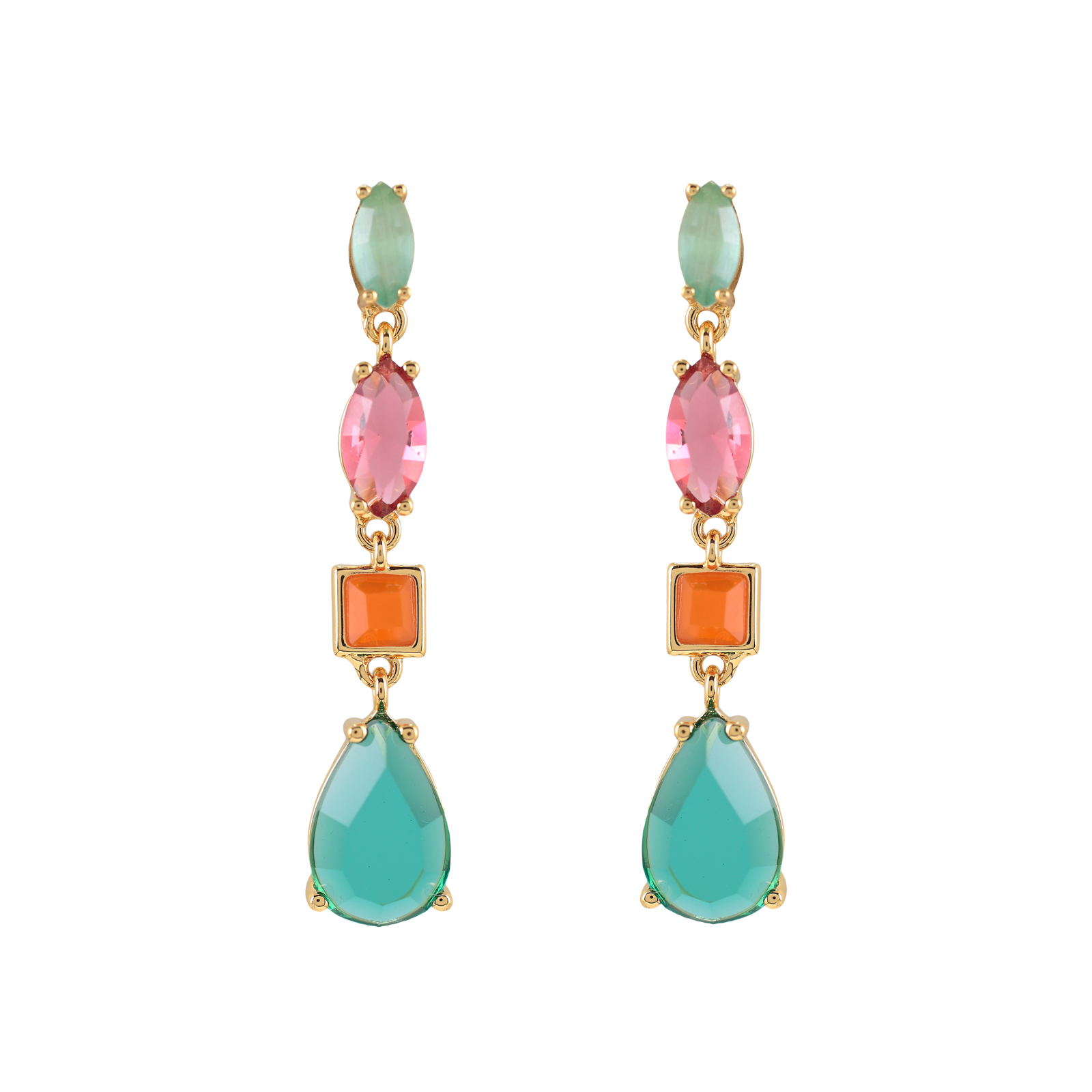 FANTASY FACETED CRYSTAL EARRING
