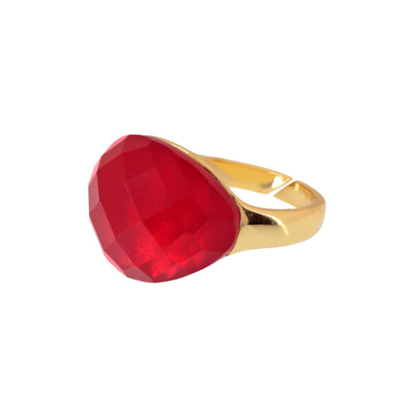 FACETED CRYSTAL UNIVERSAL SIZE RING