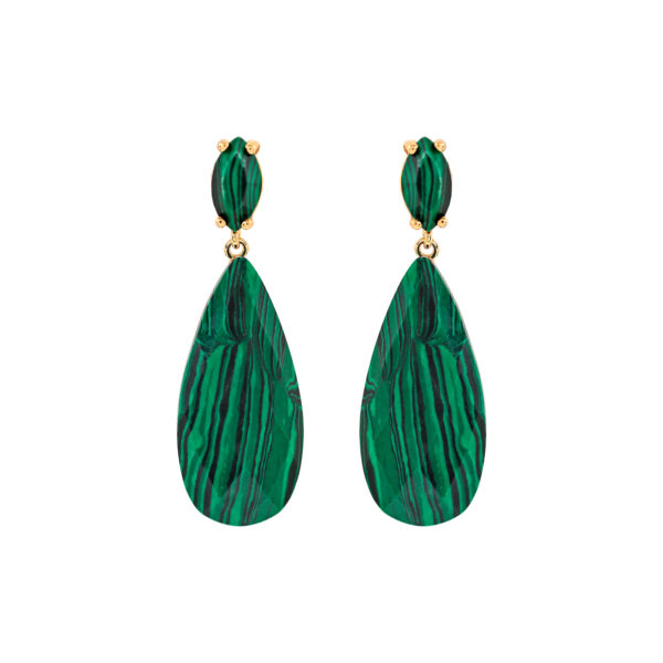 2 PIECE FACETED CRYSTAL EARRING