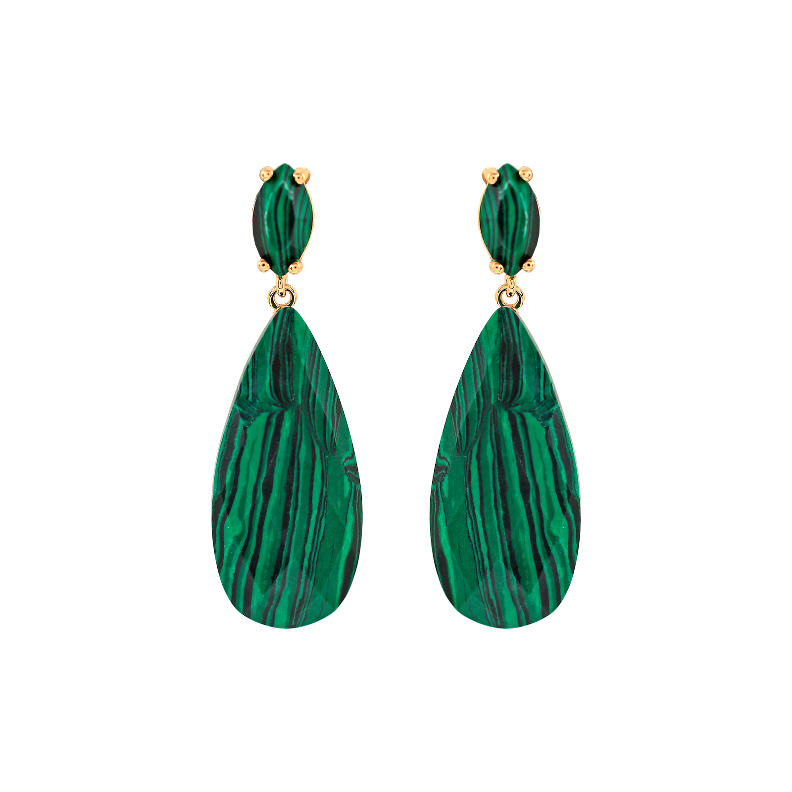 2 PIECE FACETED CRYSTAL EARRING
