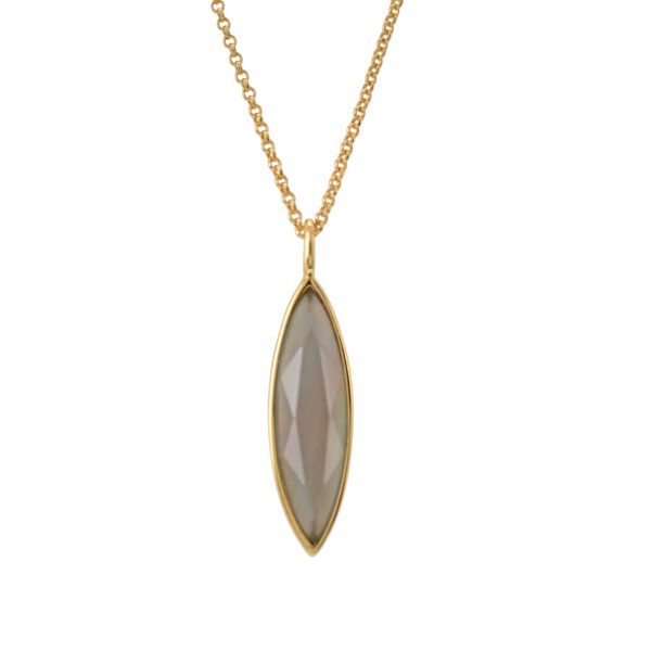 FANTASY NECKLACE WITH FACETED CRYSTAL