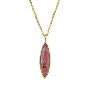 FANTASY NECKLACE WITH FACETED CRYSTAL