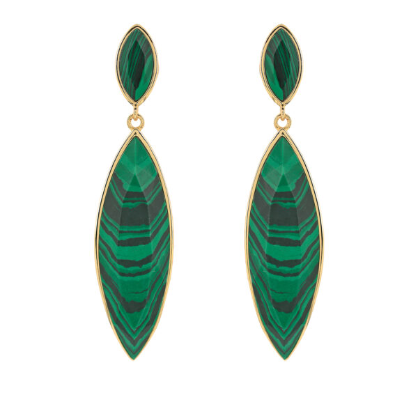 FACETED CRYSTAL EARRING 2 PIECES BIG