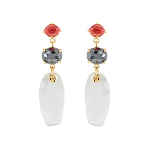 3 PIECE CRYSTAL EARRING