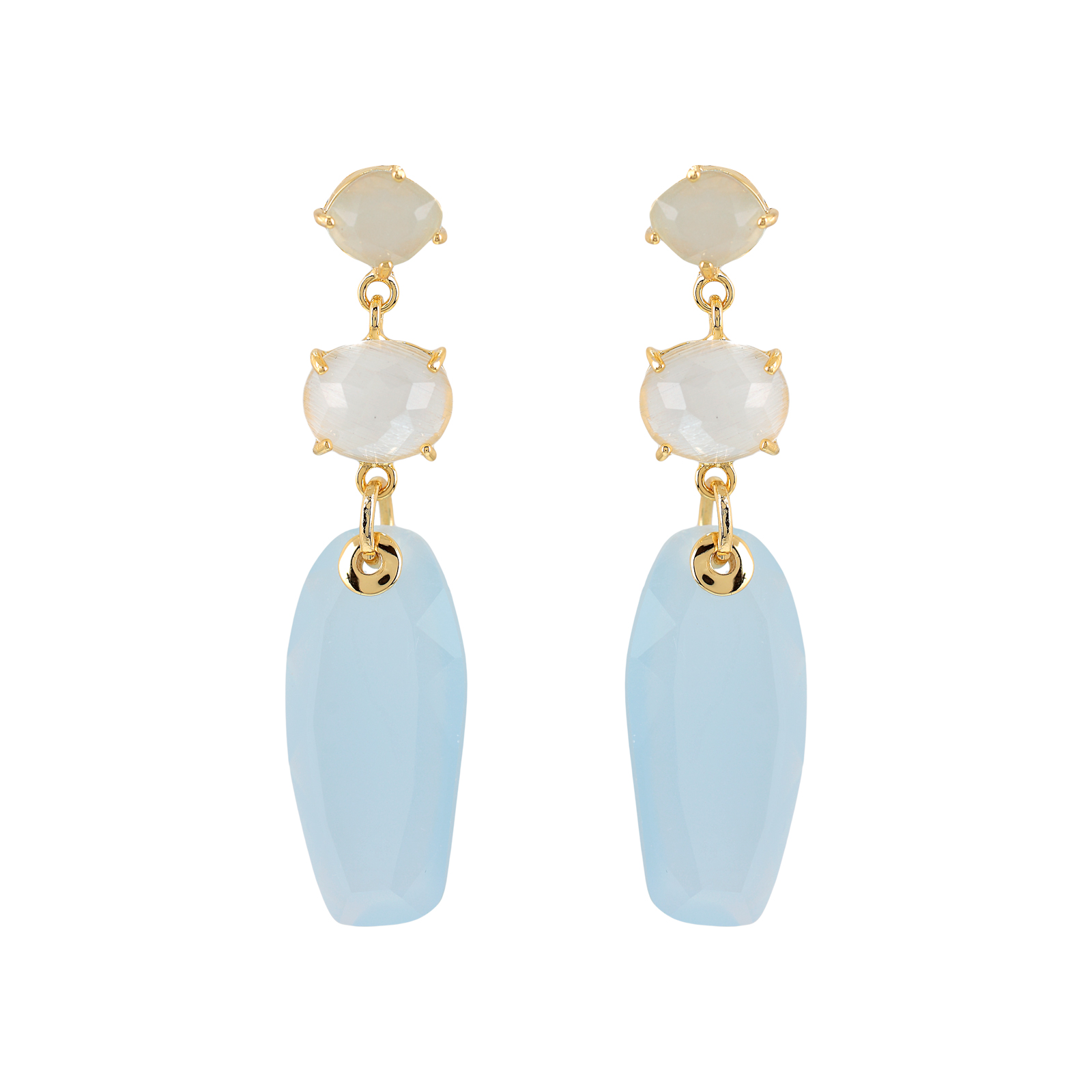 3 PIECE CRYSTAL EARRING