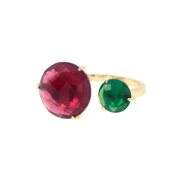 UNIVERSAL SIZE RING WITH CRYSTAL