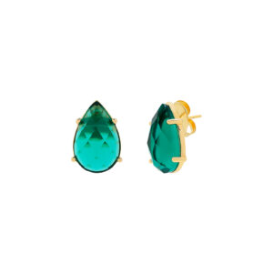 Blue teardrop earring