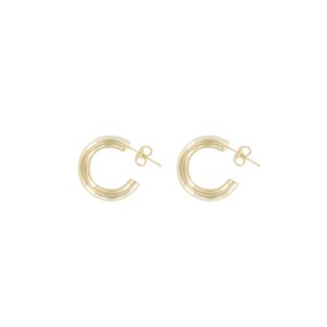 HOOP 19MM SHINE GOLD PLATED