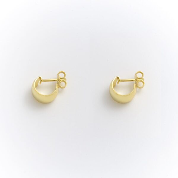 GLOSSY GOLD PLATED HOOP 8MM