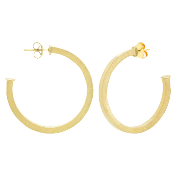 26x3mm ring with matted gold plating