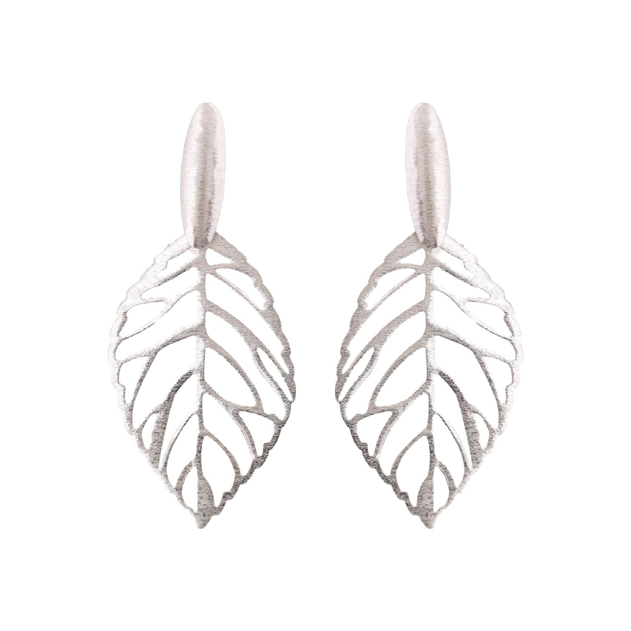 HANDMADE RHODIUM-PLATED EARRING