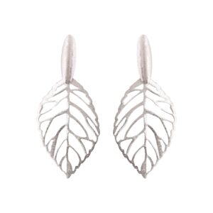 HANDMADE RHODIUM-PLATED EARRING