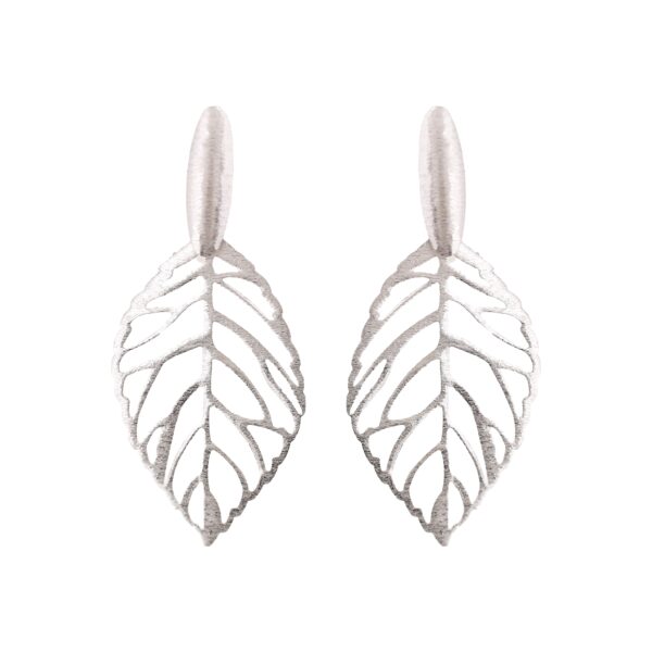 HANDMADE RHODIUM-PLATED EARRING