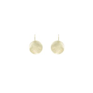 ROUND EARRING WITH GOLD PLATED HOOK