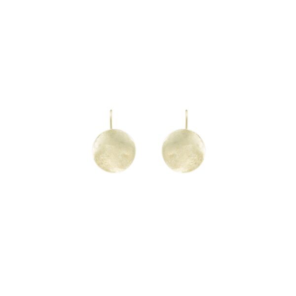ROUND EARRING WITH GOLD PLATED HOOK