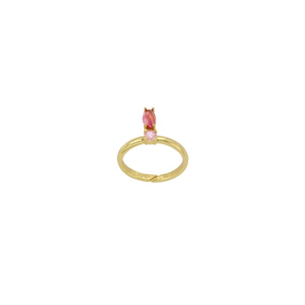 Anillo mini rosa fuccia