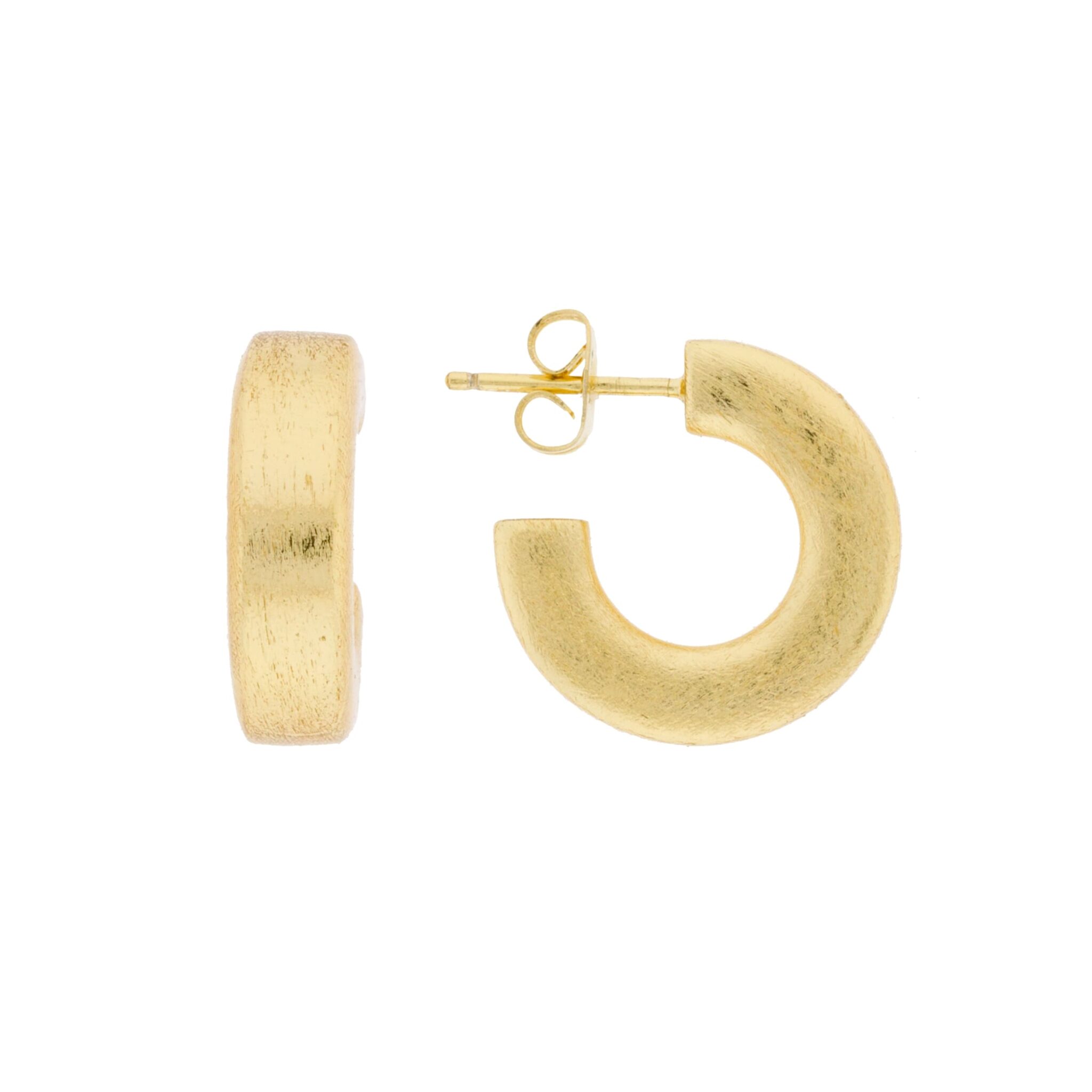 ARO 18 MM CHAPADO ORO MATE