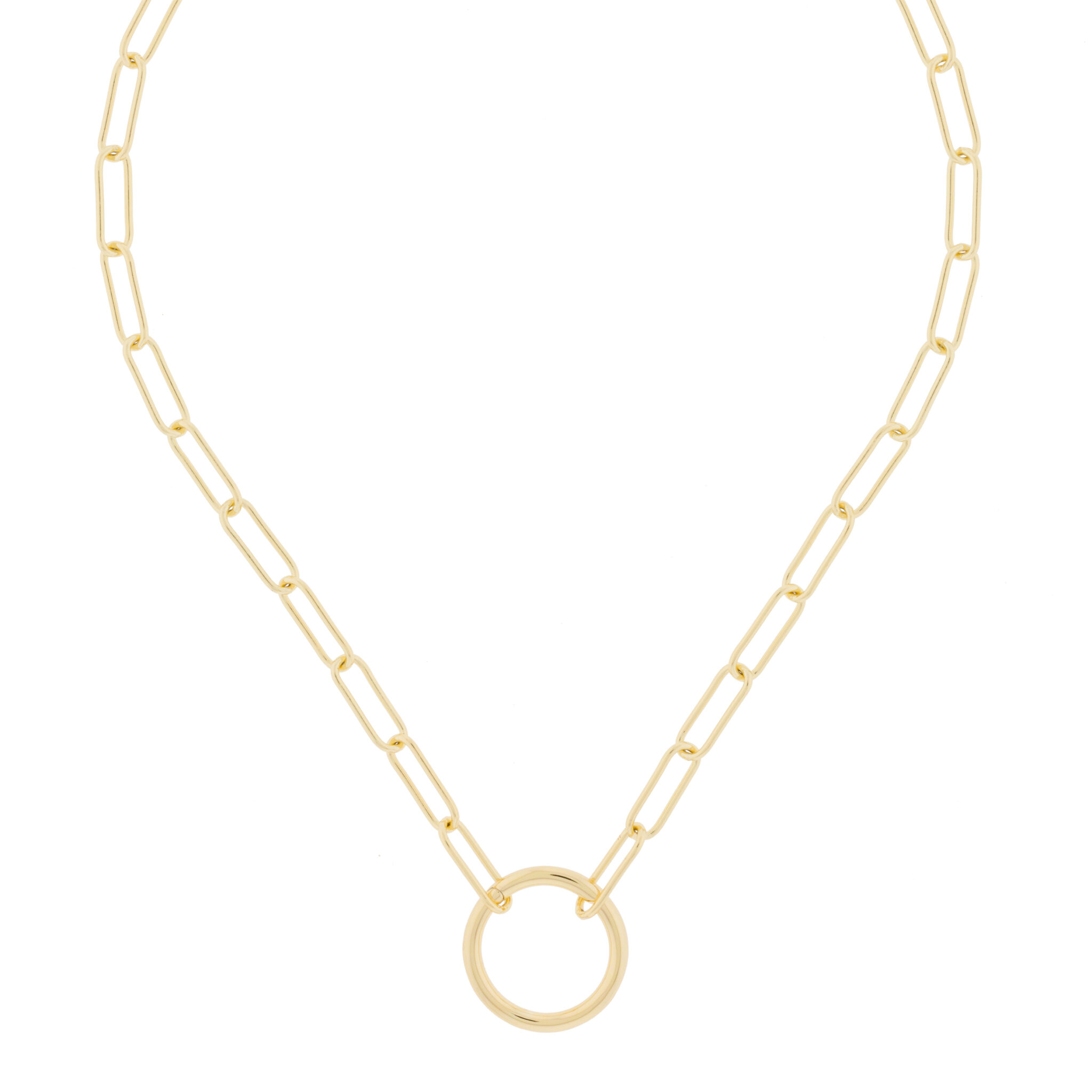 Collar con eslabones chapado en oro 45 cm