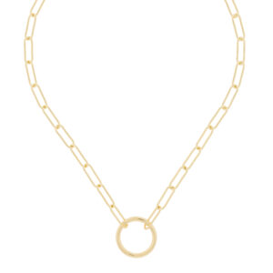 Collar con eslabones chapado en oro 45 cm