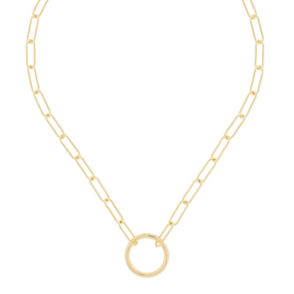 Collar con eslabones chapado en oro 45 cm