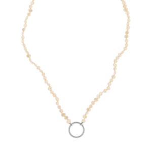 COLLAR IRREGULAR PERLAS ORQUIDEA CIERRE EXTRA