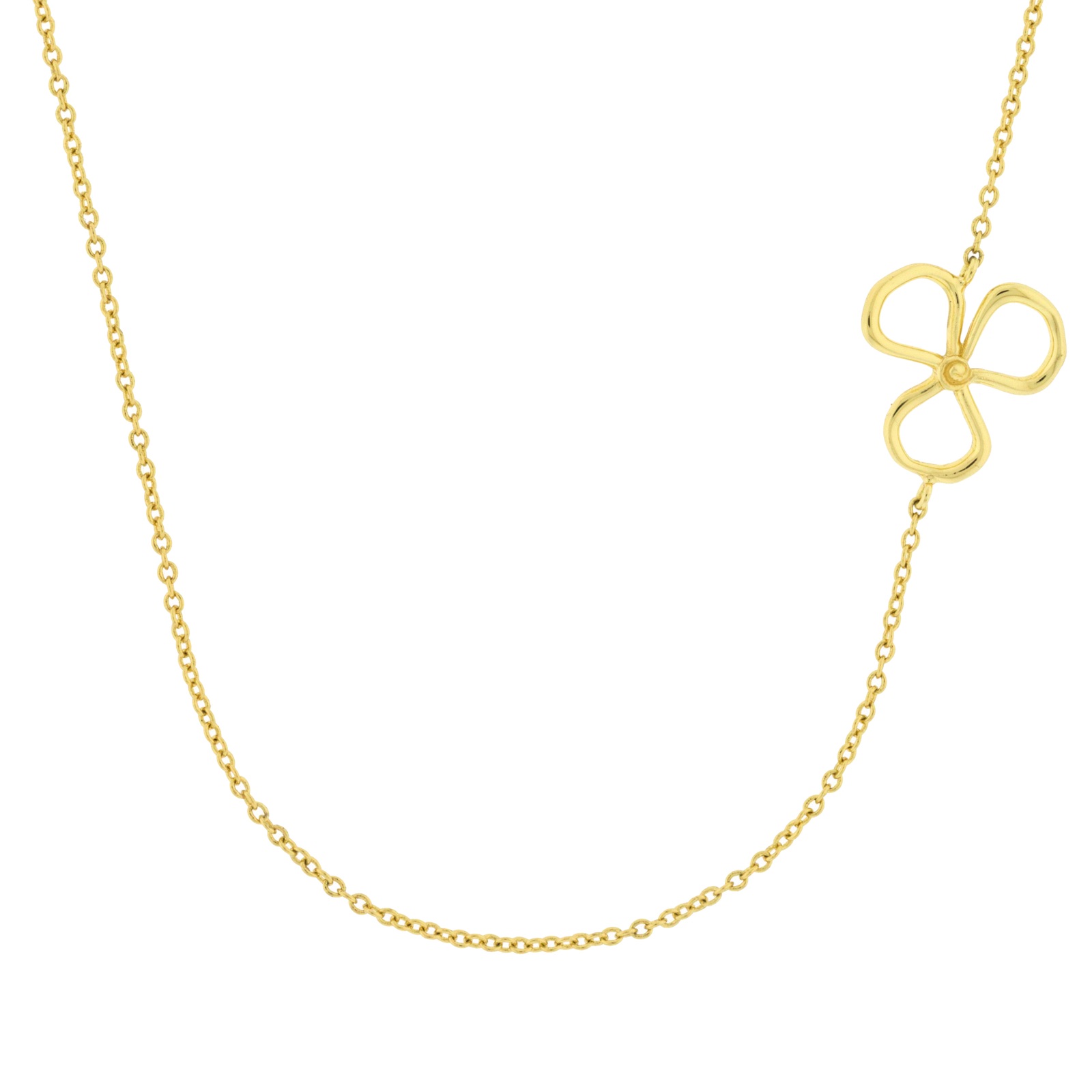 COLLAR DORADO 45 CM CLOVER GOLD PLATED