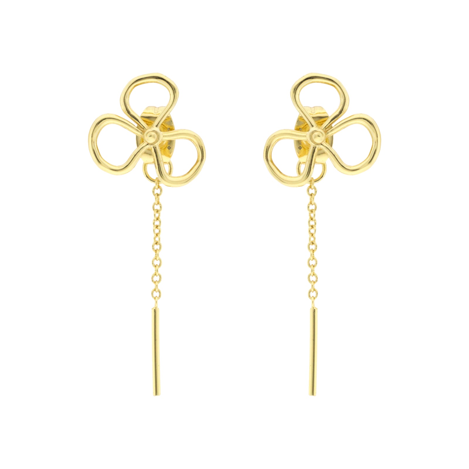 SLOPE DORADO gold plated clover and Daisy Chain