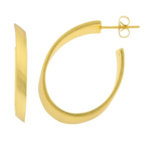 OVAL DORADO ARO 27mm gold plated MATE AND SHINE