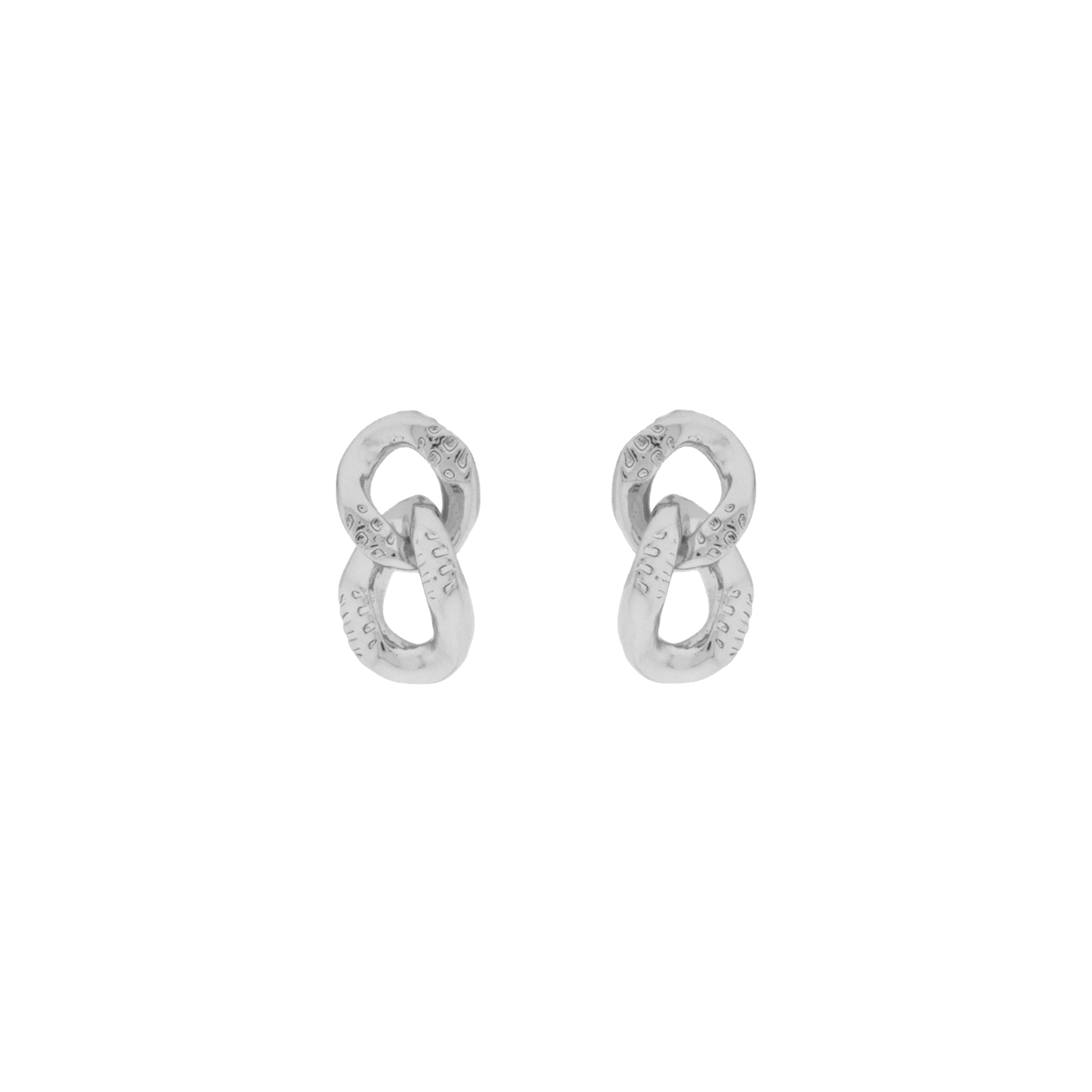 DOUBLE RHODIUM EARRING BARBADA COLLECTION