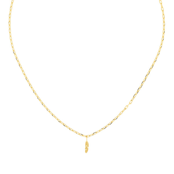COLLAR DORADO COLECCIÓN HOJITA CHAPADO ORO