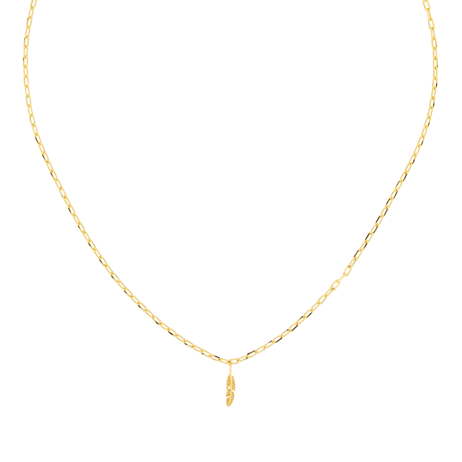 COLLAR DORADO COLECCIÓN HOJITA CHAPADO ORO