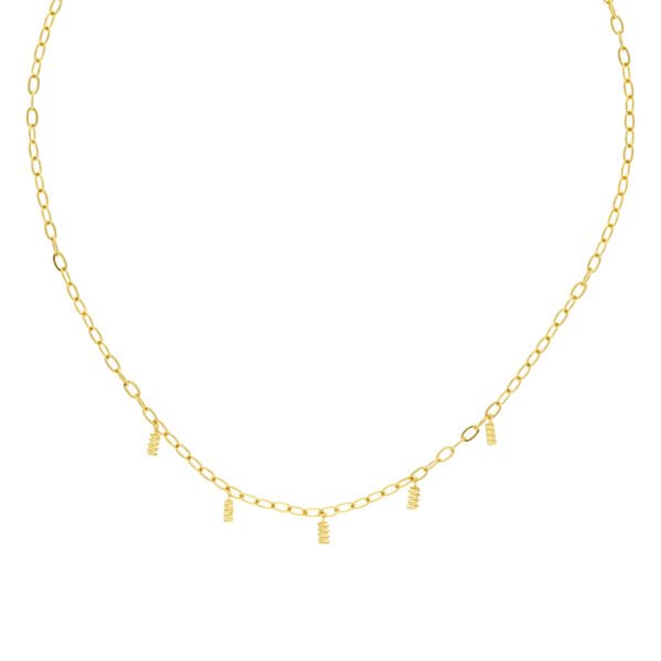 COLLAR DORADO COLECCIÓN TIN KLIN CHAPADO ORO