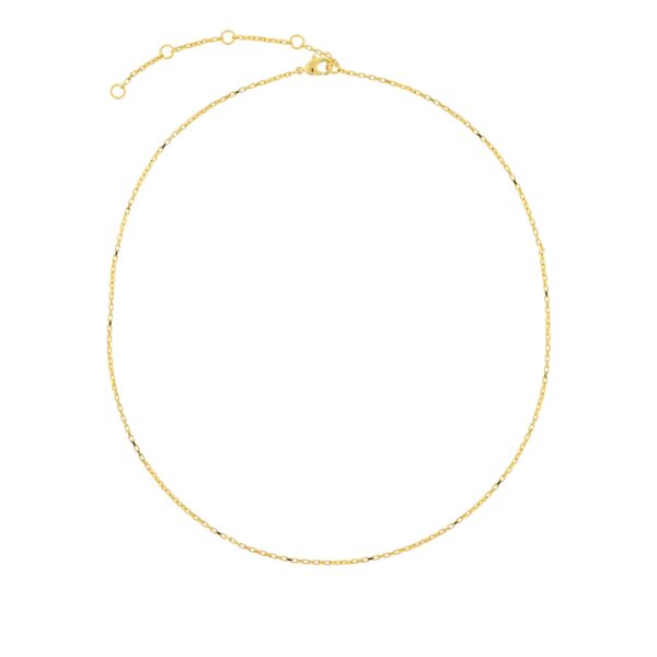 THIN CHAIN ​​38CM 7CM CHAPADA ALARGADOR MAS ORO