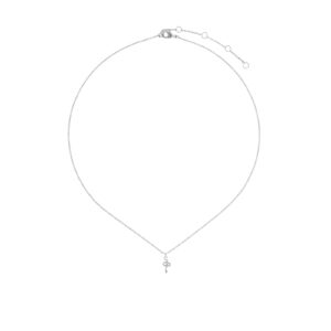SNAKE NECKLACE WITH RHODIUM FINISH