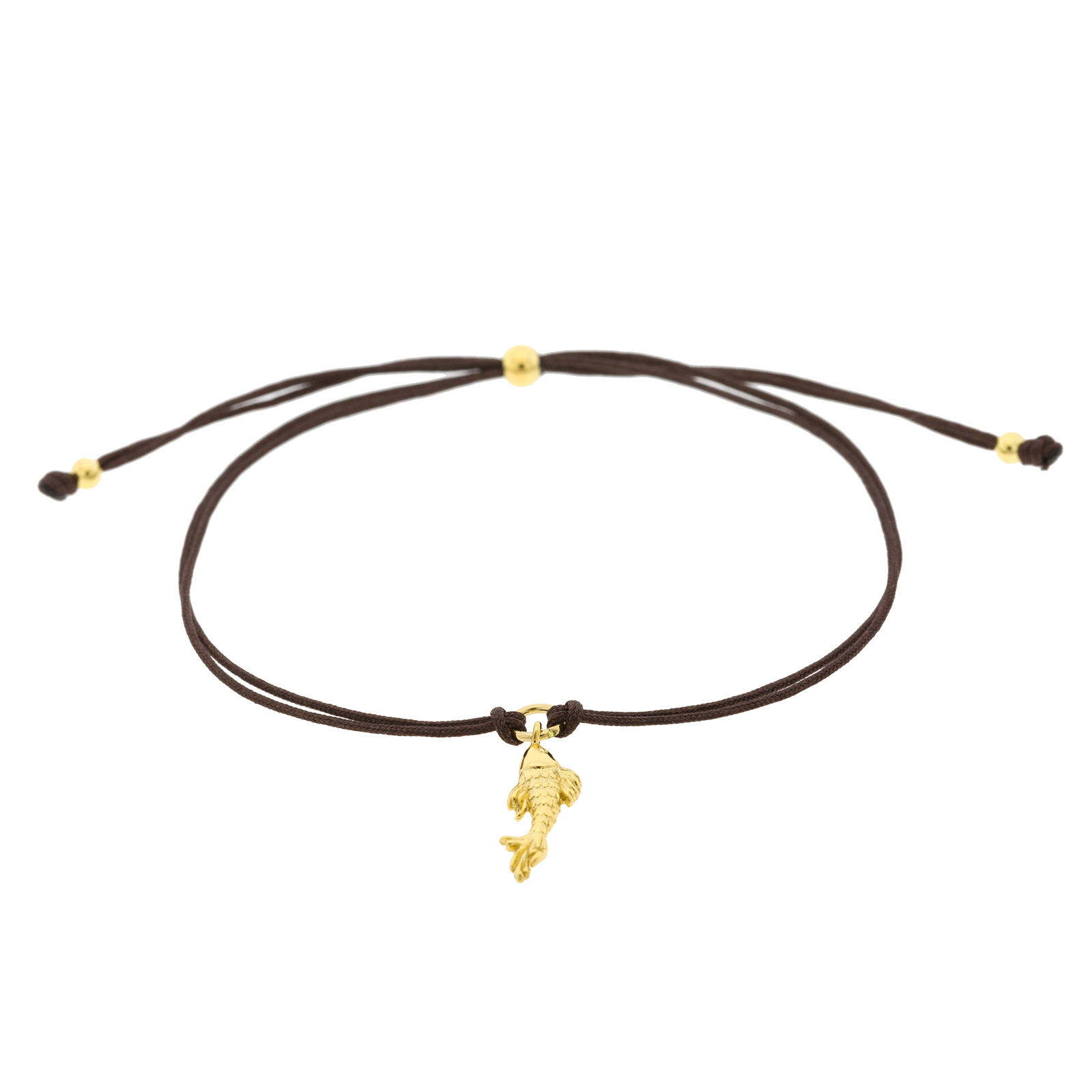 Sea collection adjustable bracelet with Gold plated pendant