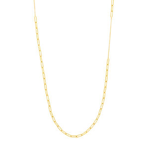 Elegant long necklace Gold plated 90 + 7cm
