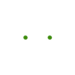 3.5mm ball earring with green enamel