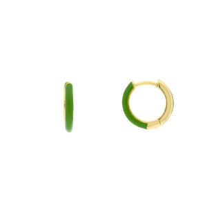 Green hoop with enamel