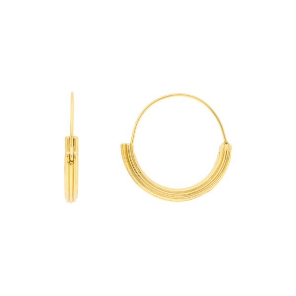 30mm gold-plated closed hoop