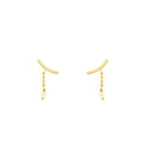 Barca earring with gold-plated heart