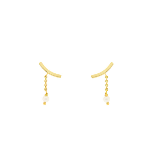 Barca earring with gold-plated heart