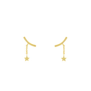 Barca earring with gold-plated star