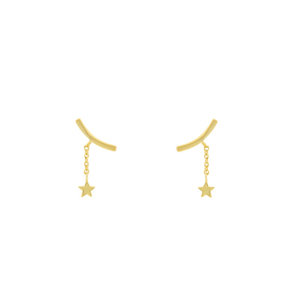 Barca earring with gold-plated star
