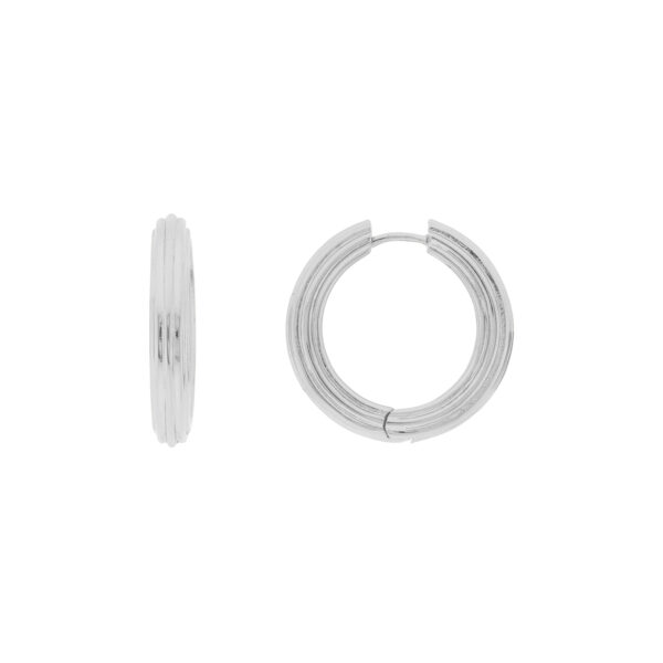 Rhodium finish 26mm drawing hoop