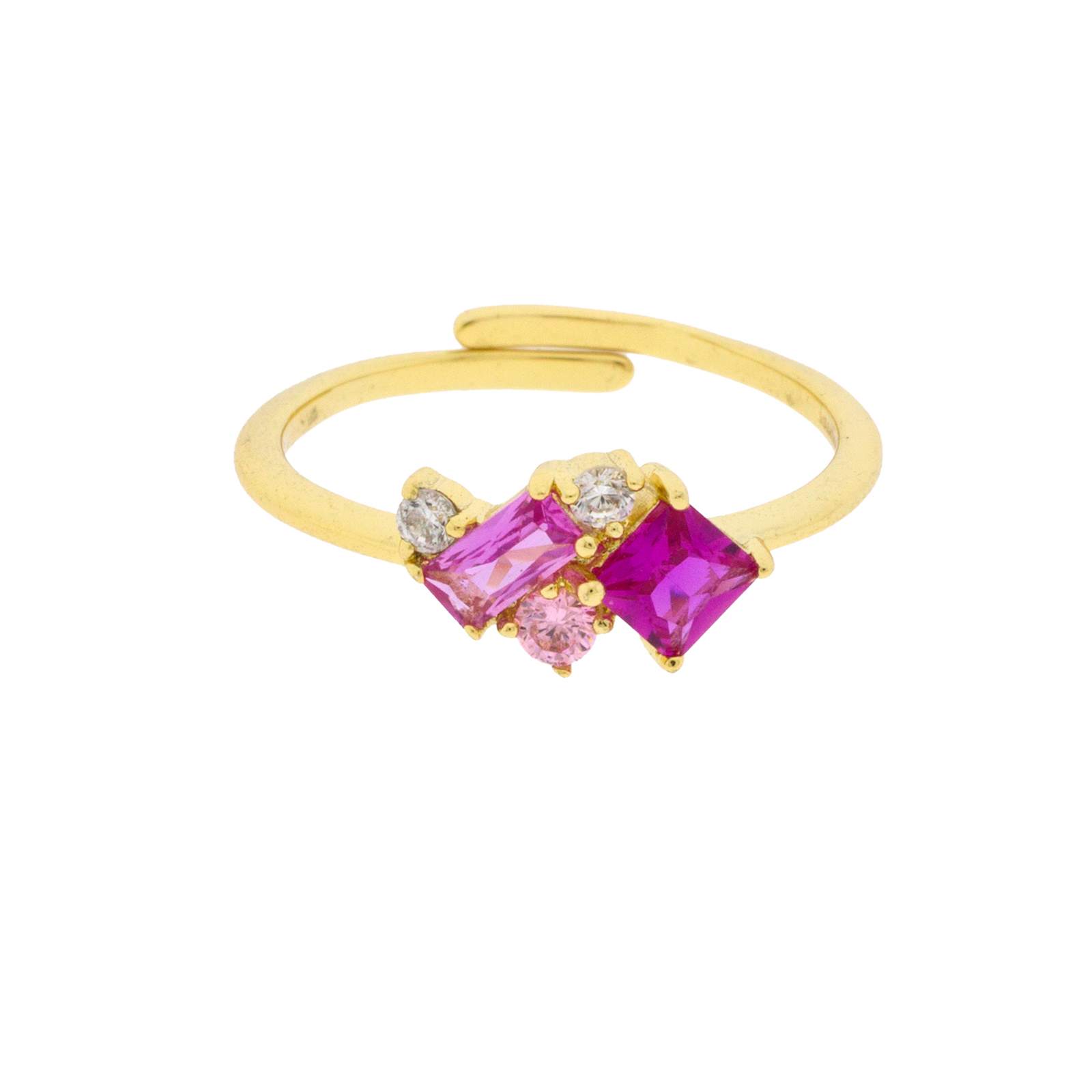 Anillo rosa-fucsia talla universal