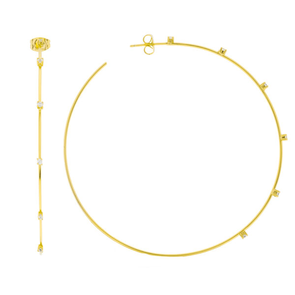 Extra Large 70mm Hoop with Zirconia